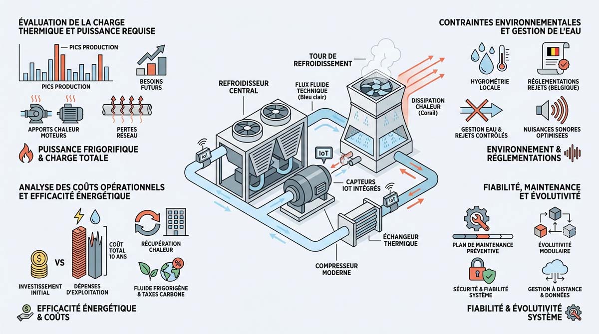 infographie criteres techniques de selection dune installation de froid
