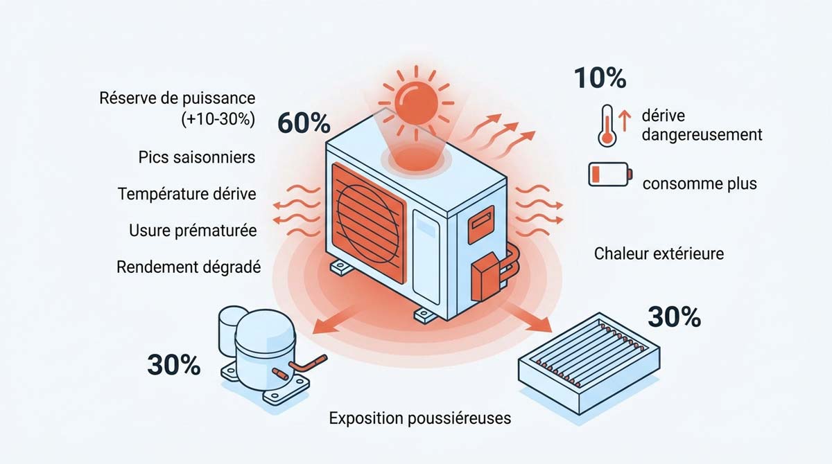 schema technique impact sur les groupes de froid